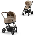 Коляска Cybex Balios S Lux TPE complete Cloud T Cozy Beige Plus Base T 4 в 1 Almond Beige с дождевиками