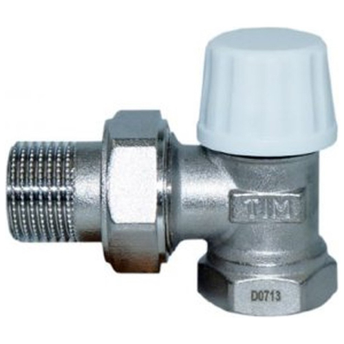 Клапан термостатический угловой 1/2" (RVS505.02) TIM