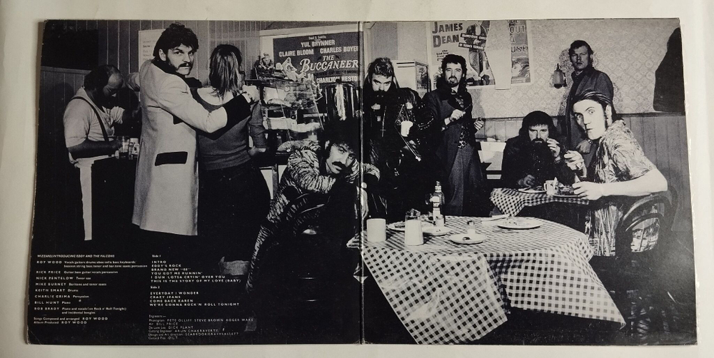 Винтажная виниловая пластинка LP Wizzard Introducing Eddy And The Falcons (UK 1974) (Poster)