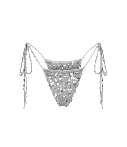 Вязаные бразильяно Storm  серебряный