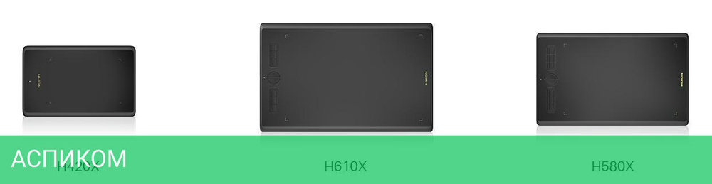 Графический планшет Huion Inspiroy (H580X)