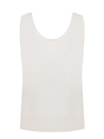 Топ с глубоким вырезом из натурального шелка с шарфиком