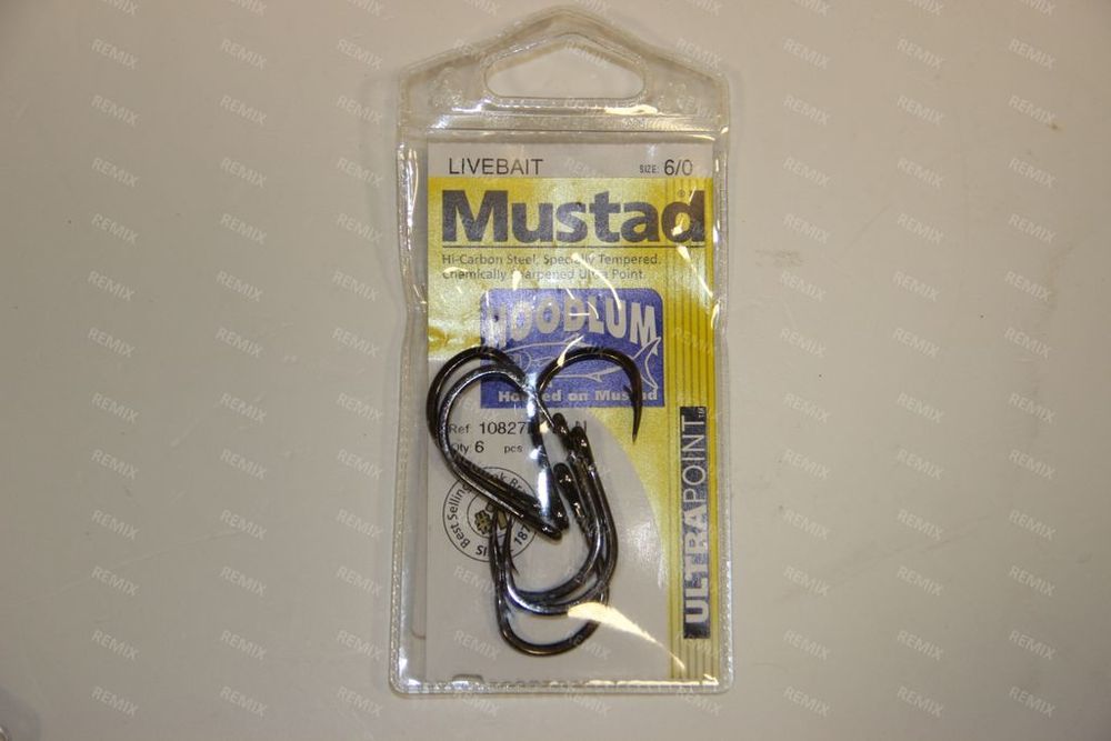 Крючок Mustad размер: 6/0 /Л