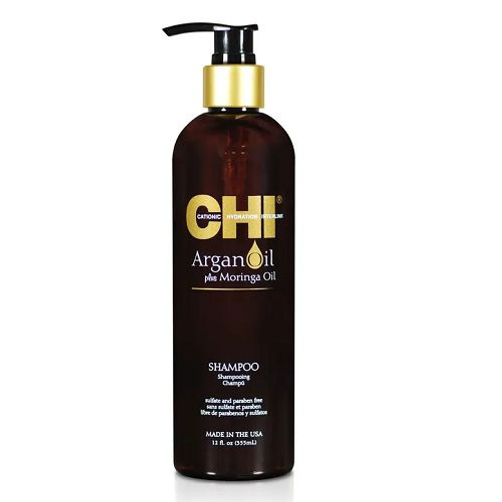 CHI Argan oil Шампунь с маслом арганы и моринга, 340 мл