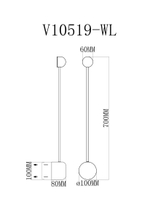 Светильник настенный светодиодный Moderli V10519-WL Provo