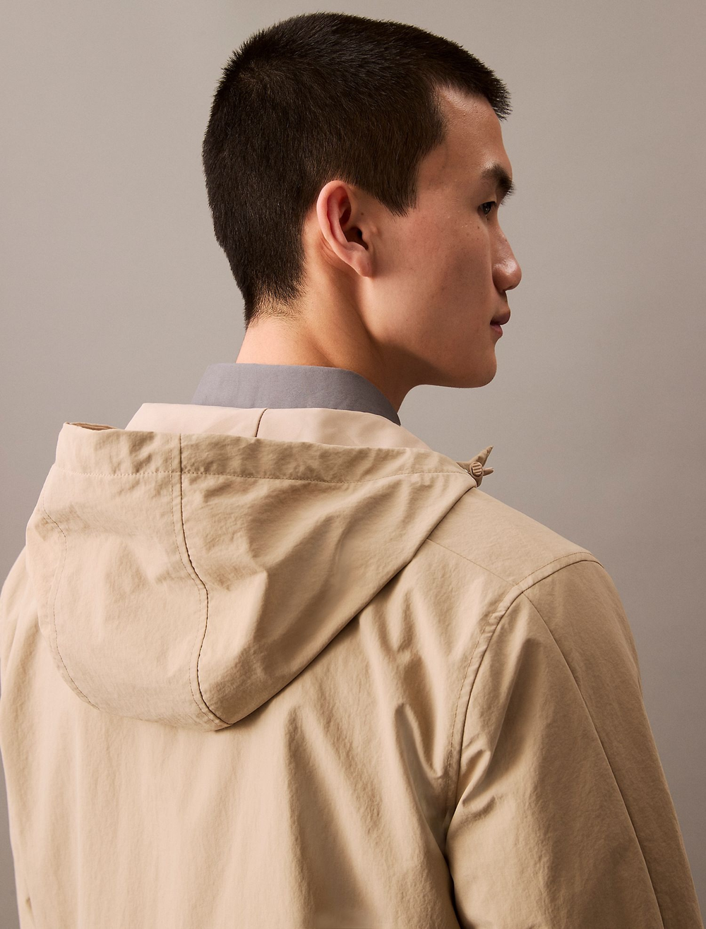 Куртка Calvin Klein Crinkle Nylon Windbreaker Crockery
