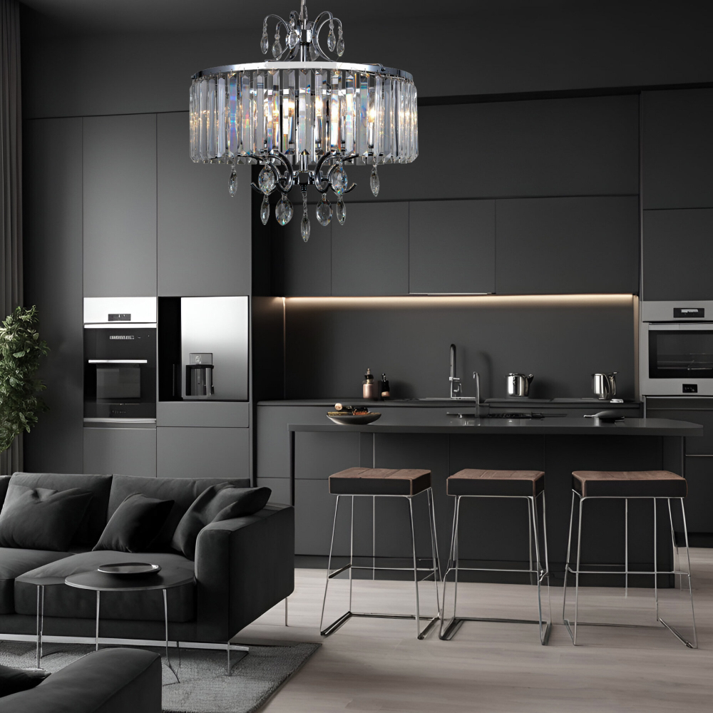 Citilux Инга CL335161 Люстра подвесная хрустальная Хром