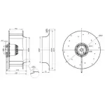Мотор-колесо MES RO450B-4D-AC0 для крышного вентилятора