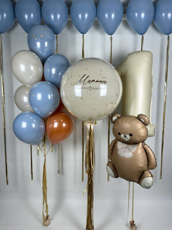 Набор шаров на годик №629 медвежонок