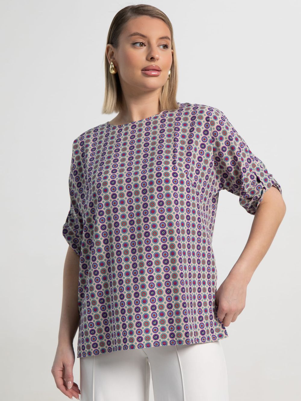 Блуза Альбера (сиреневая) Б15518-30М LT Collection