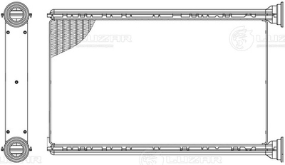LRh 2602 -  Радиатор отопителя для BMW 3 (E90) (05-)/X3 (F25) (10-)/X1 (E84) (09-)/1 (E81) (04-)/X4 (F26) (14-)
