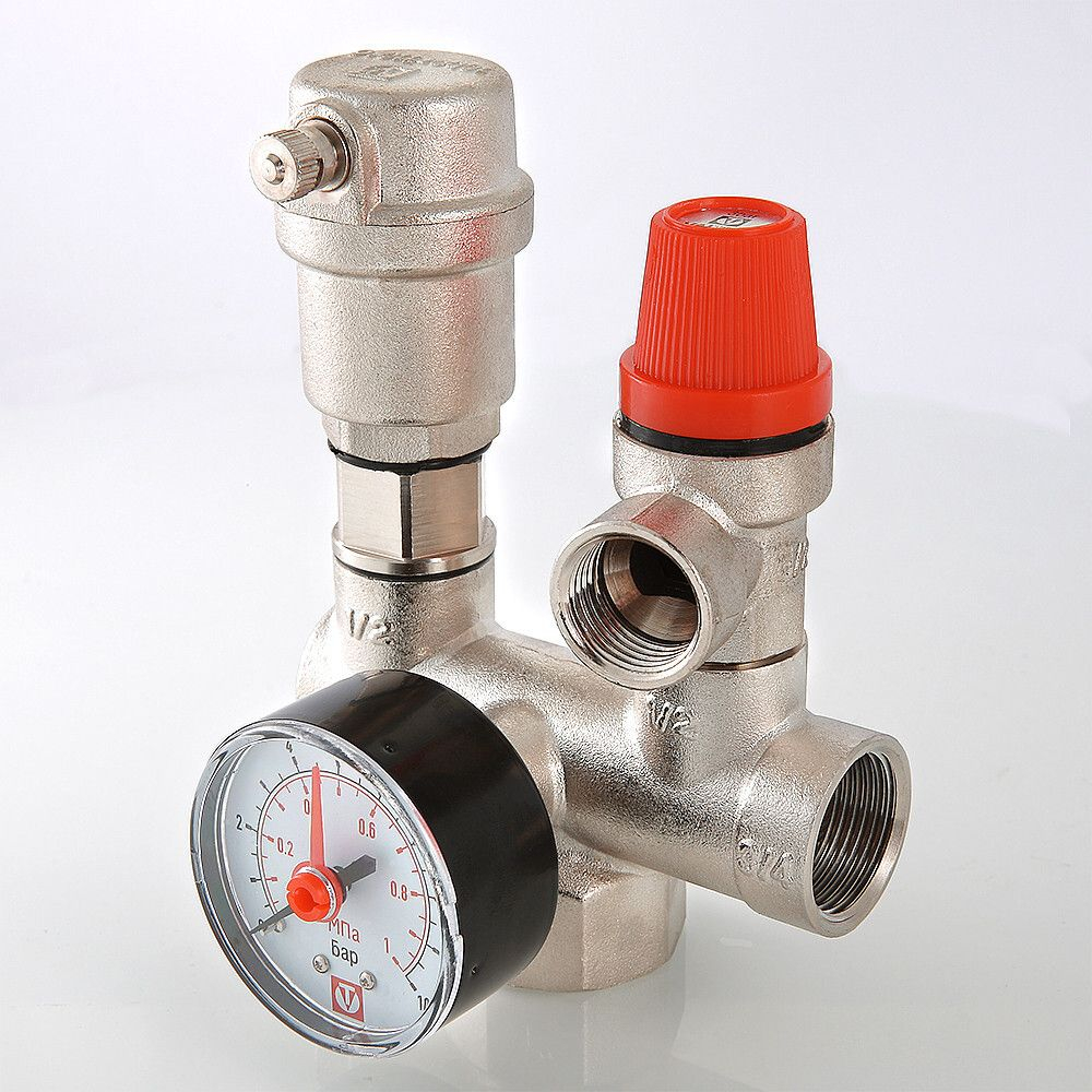 Группа безопасности VALTEC VT.460 для котла 3 бар