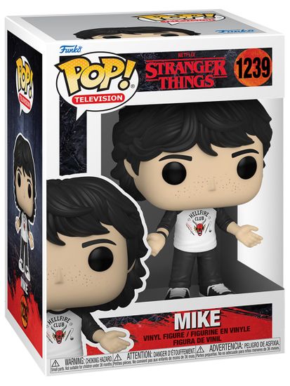 Фигурка Funko POP! TV Stranger Things S4 Mike (1239) 62393 / Фигурка Фанко ПОП! по мотивам сериала "Очень странные дела", Майк
