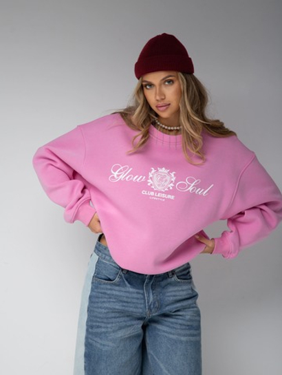 Свитшот оверсайз с принтом old money