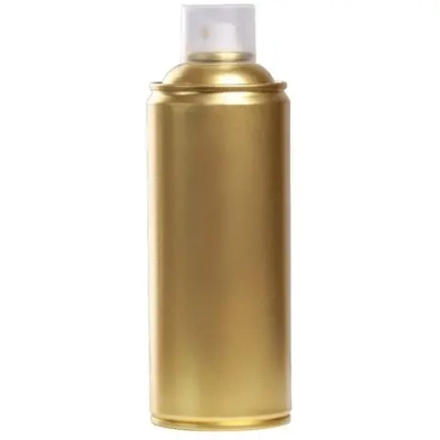 Аэрозольная краска SIANA High Quality в баллончике для мебели и декора, металла и пластика, стекла и сухоцветов, цветов и радиаторов, быстросохнущая и полуглянцевая, 0.52 л, зеркальное золото