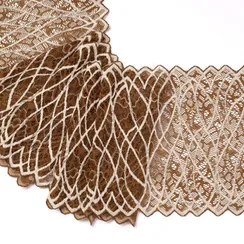 Кружево эластичное древесное 18 см, Италия