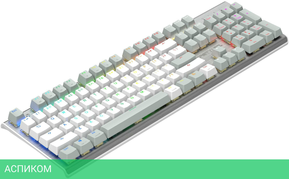 Клавиатура A4Tech Fstyler Neon серый/белый (FS100)