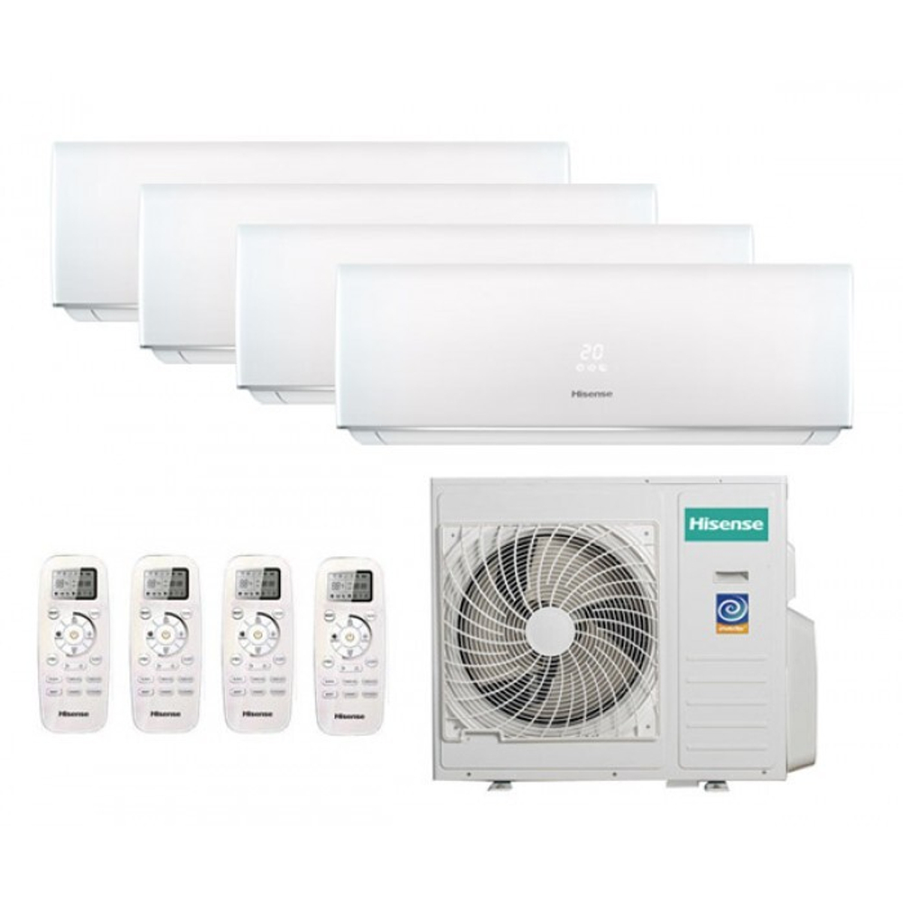 Мульти сплит-система Hisense на 4 комнаты (25+25+25+25 кв.м.) Smart