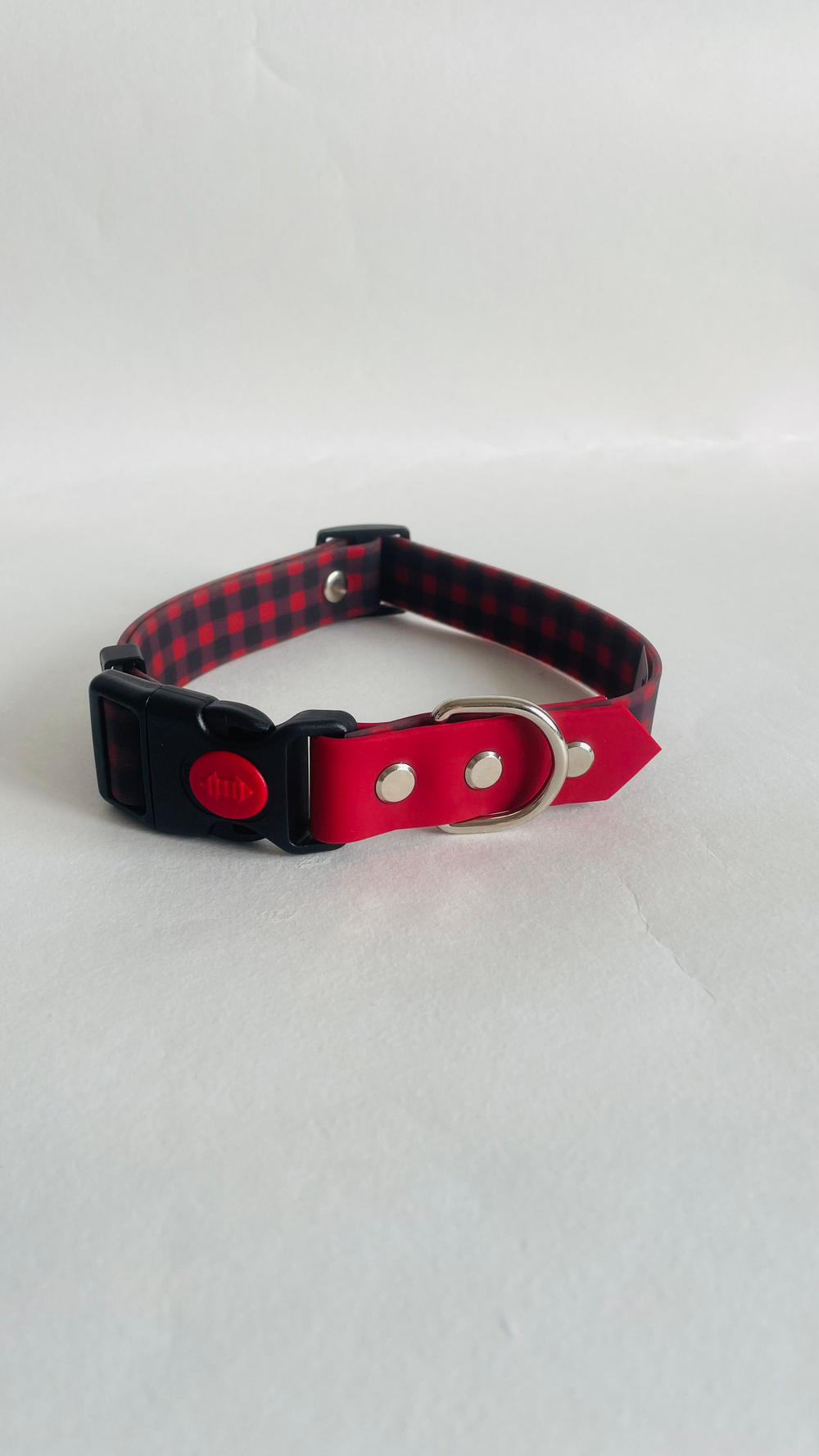 Ошейник для собак из биотана , 25 мм , 35-55 см . Клетка и салатовый