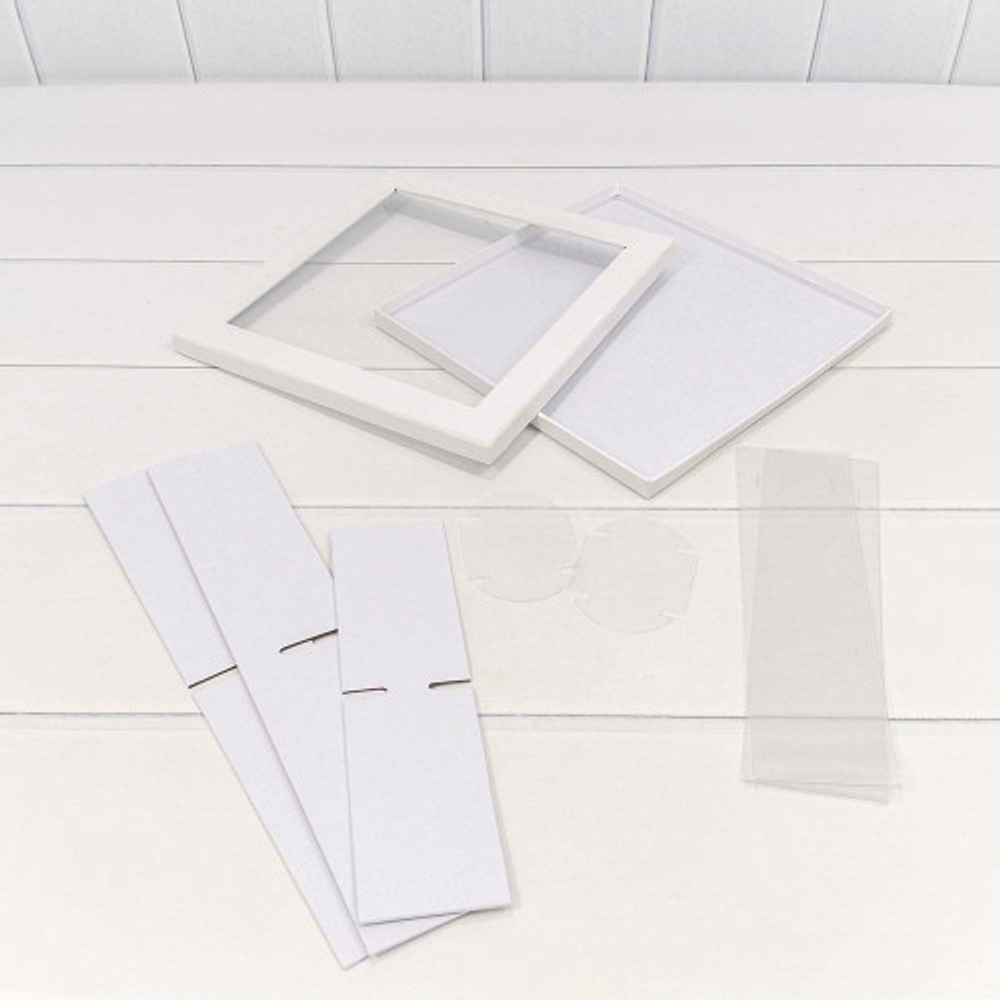 Коробка сборная 25х25х7 см (Белый)