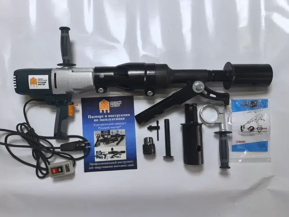 Профессиональный сваекрут Русский мастер 2000вт 2 скорости