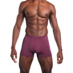 Мужские трусы-боксеры с принтом в виде звезд и треугольников (Размер: M) (Цвет: синий)