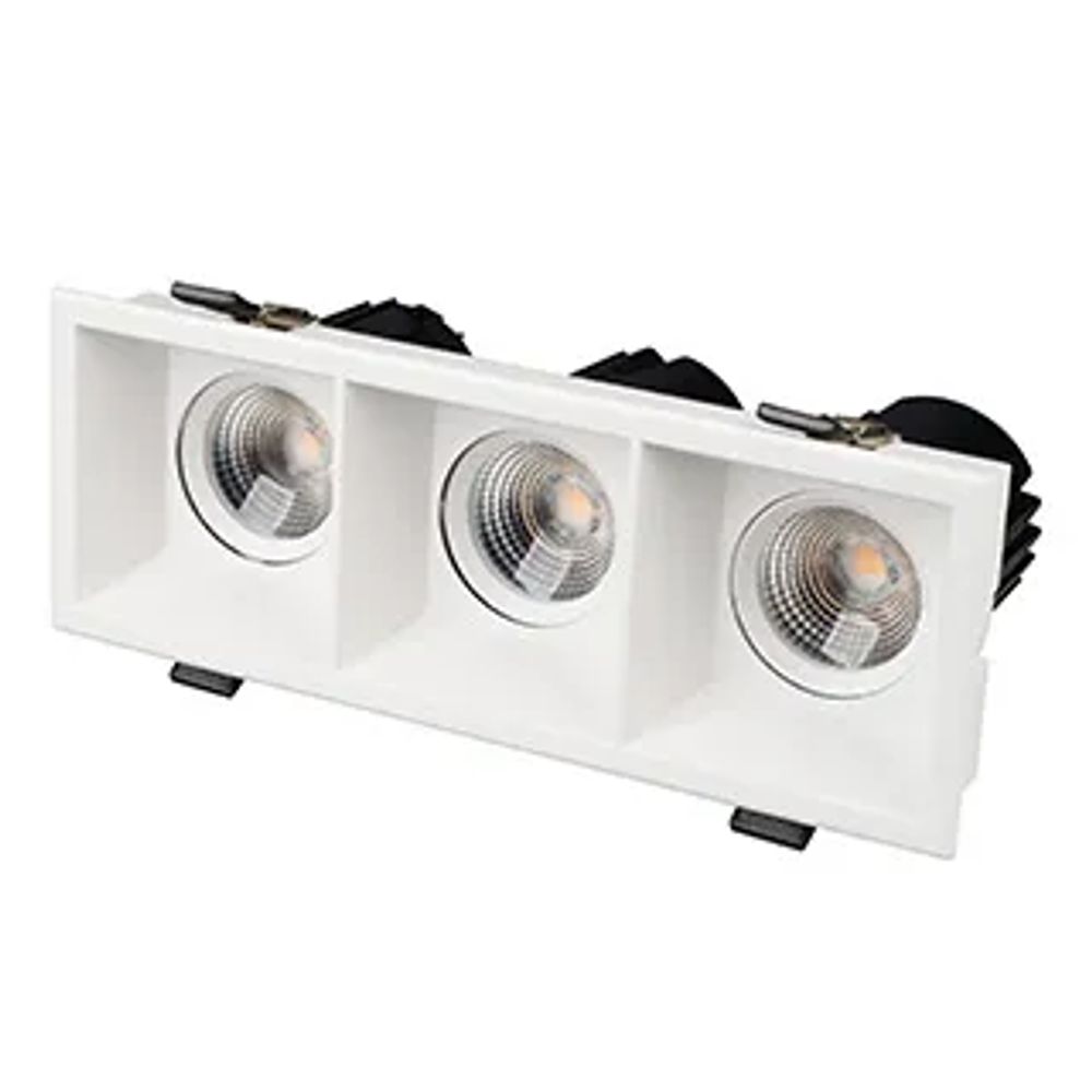 Светильник MS-FLOW-BUILT-S230x85-3x12W Warm3000 (WH, 38 deg, 230V) (Arlight, IP20 Металл, 5 лет) 055922