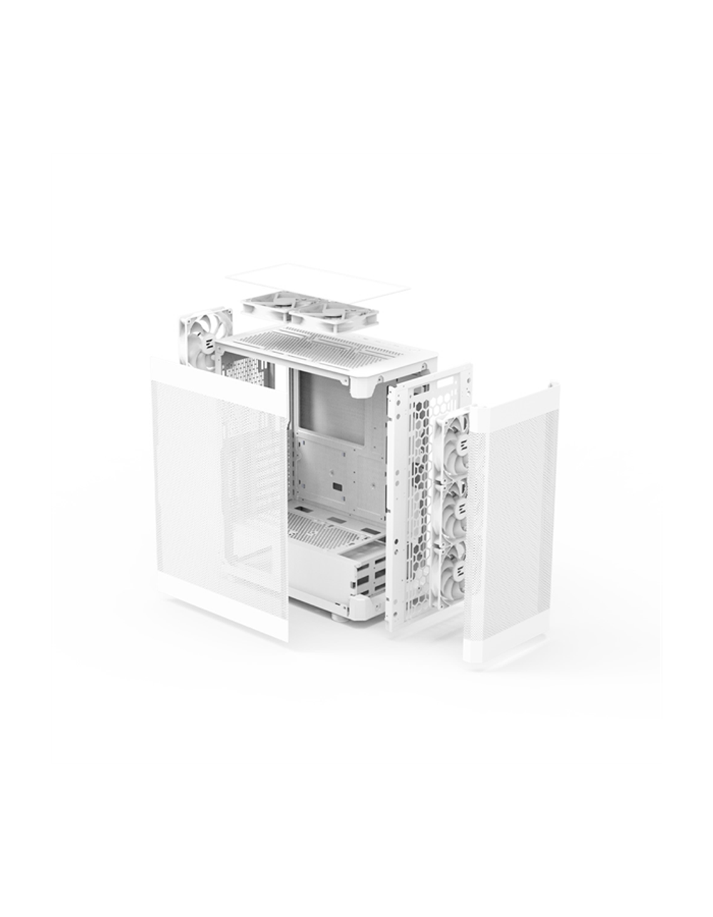 Корпус ZALMAN i4, ATX, WHITE, FRONT MESH, SIDE MESH, 2x3.5", 2x2.5", 1xUSB2.0, 2xUSB3.0, FRONT 3x120mm, REAR 1x120mm, TOP 2x120mm