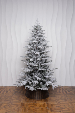 Искусственная елка Сибирская заснеженная 270 см., литая хвоя+пвх, ЕлкиТорг (66270)