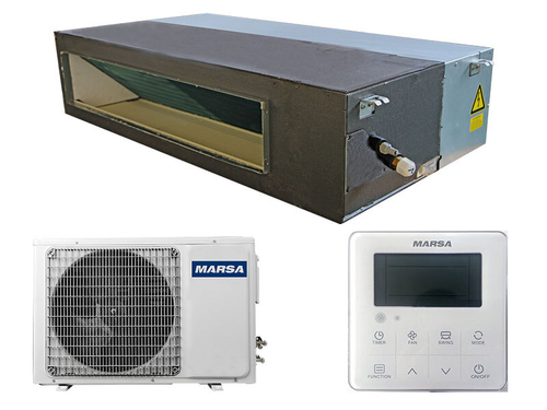 Полупромышленный канальный кондиционер Marsa MRK-BHA2N/MRK-HA2NE-W MRK-48BHA2N/MRK-48HA2NE-W на 140 м²