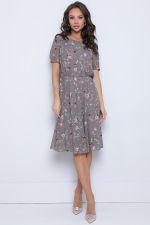 Платье Стильный шифон (латте) Diolche (Акция)