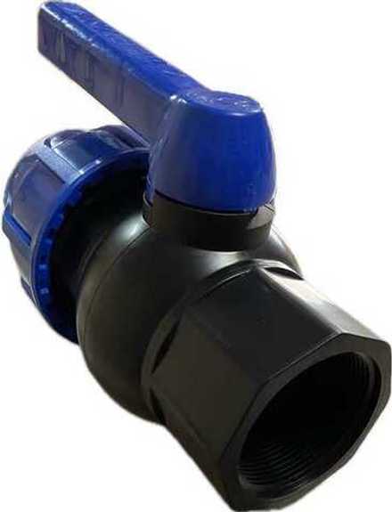 Кран для ПЭ трубы 63 муфтовый с ВР 2"