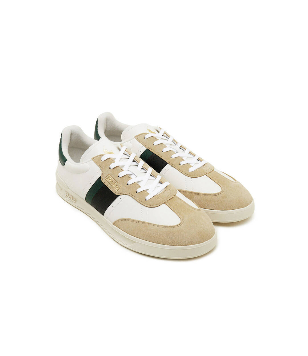 Кожаные кроссовки htr aera POLO RALPH LAUREN - бежевый(809926695)