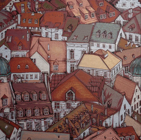 Гобелен "Город" шир.150 см