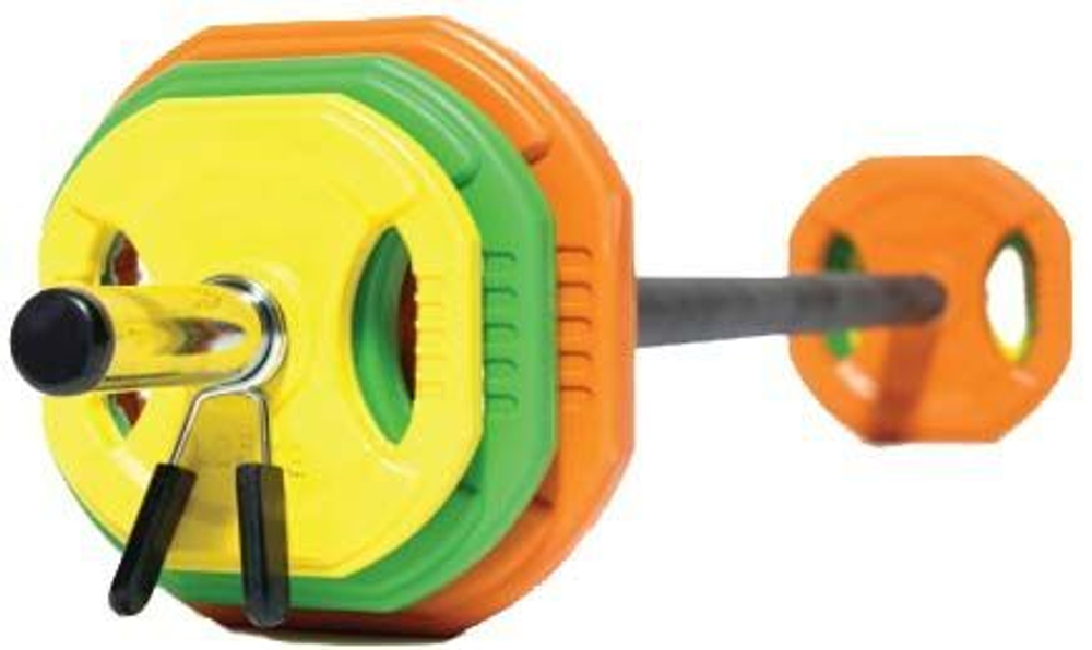 Штанга для аэробики и комплект дисков (1,25-2,5-5 кг) PROFI-FIT