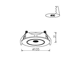 Точечный встраиваемый светильник Arte Lamp