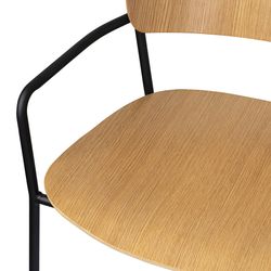 Стул с подлокотниками Torfrid, светлый орех