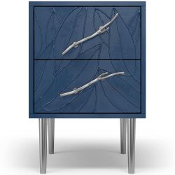 Тумба Арт Колор leaves Стайл Сильвер Королевский синий