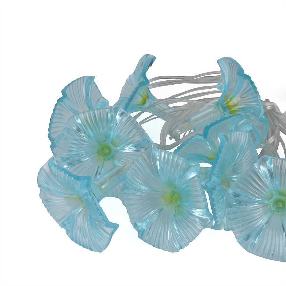 USL-S-136-PT2000 GLORYBIND Садовая гирлянда на солнечной батарее Вьюнок. 20 светодиодов. Белый свет. 1xАА Ni-Mh аккумулятор в-к. IP44. TM Uniel