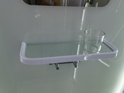 Душевая кабина Esbano (Эсбано) ES-L110CR, с низким поддоном, с электрикой и LED освещением, 110х110х210