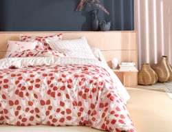 nan GARDEN coquelicot Blanc des Vosges 155x200 Розовый
