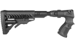 Телескопический складной приклад с амортизатором AGRF 870 FK SB, чёрный, FAB Defense