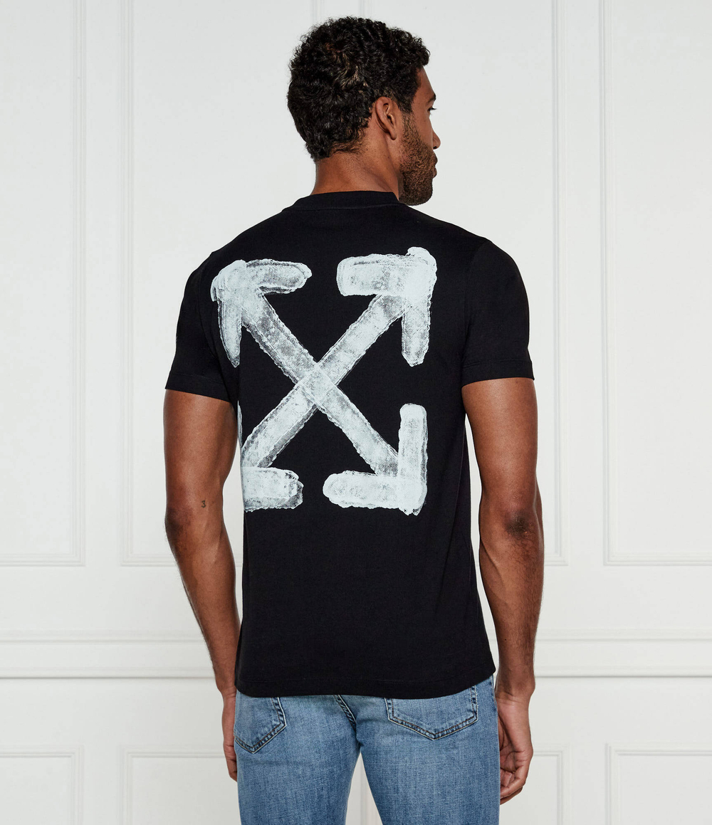 Футболка SPRAY ARROW OFF-WHITE - черный(OMAA027S 25JER00B)
