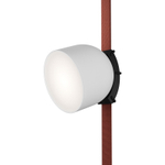 DK5642-WH+BK Поворотный светильник для трека-ремня Belty Smart, серия Spot, со светодиодом, D100*H107мм, 48V DC, 12W, RA90, 120°, 3000-5700K, IP20, белый с черным, алюминий