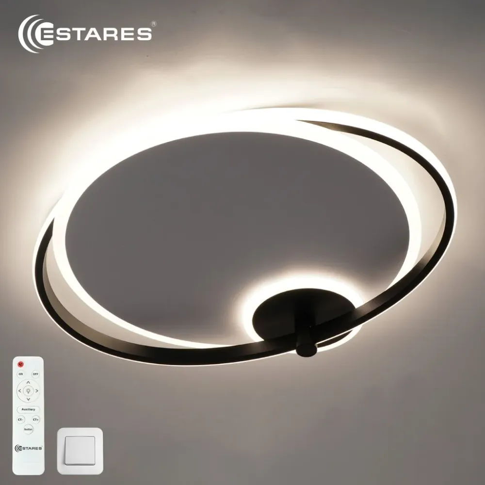 Управляемая светодиодная люстра RUMIKA 100W 3R RC-482x415x90-WHITE/BLACK/WHITE-220-IP20