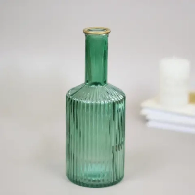 Ваза стеклянная «Амфора» 21,5*8см зеленая