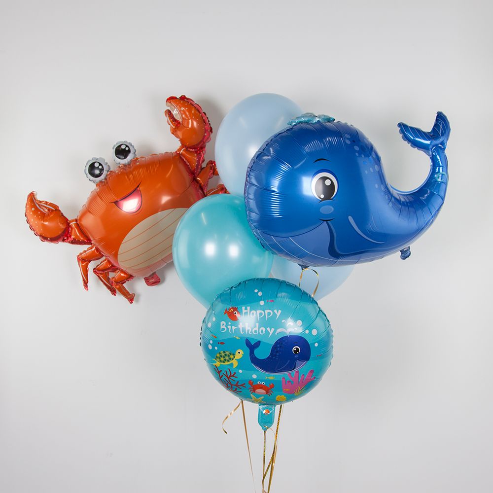 Шар (31''/79 см) Фигура, Джесси, Морской краб (НАДУВ ВОЗДУХОМ), 1 шт.