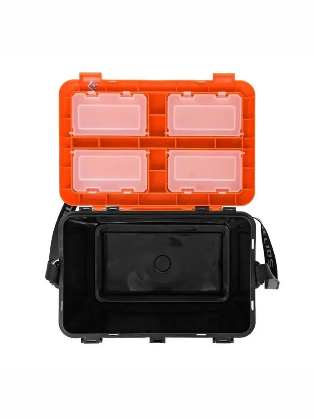 Ящик рыболовный зимний для хранения снастей PIKE оранжевый