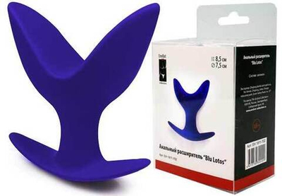 Анальный расширитель "Blue Lotus" синий
