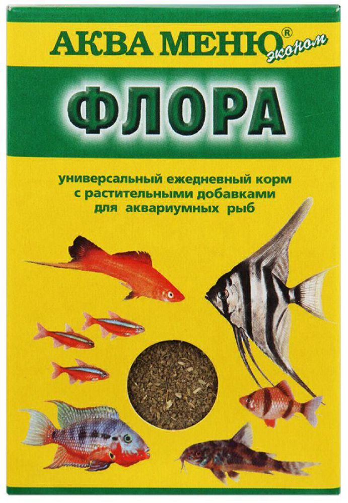 Корм Аква Меню &quot;Флора&quot; ежедневный с растительными добавками, 30г